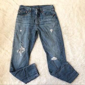 Levi’s High Waisted Distressed Jean